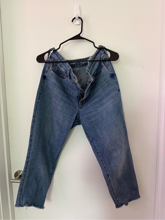Old Navy Denim - Old Navy Blue Boyfriend Jeans with Frayed Hem